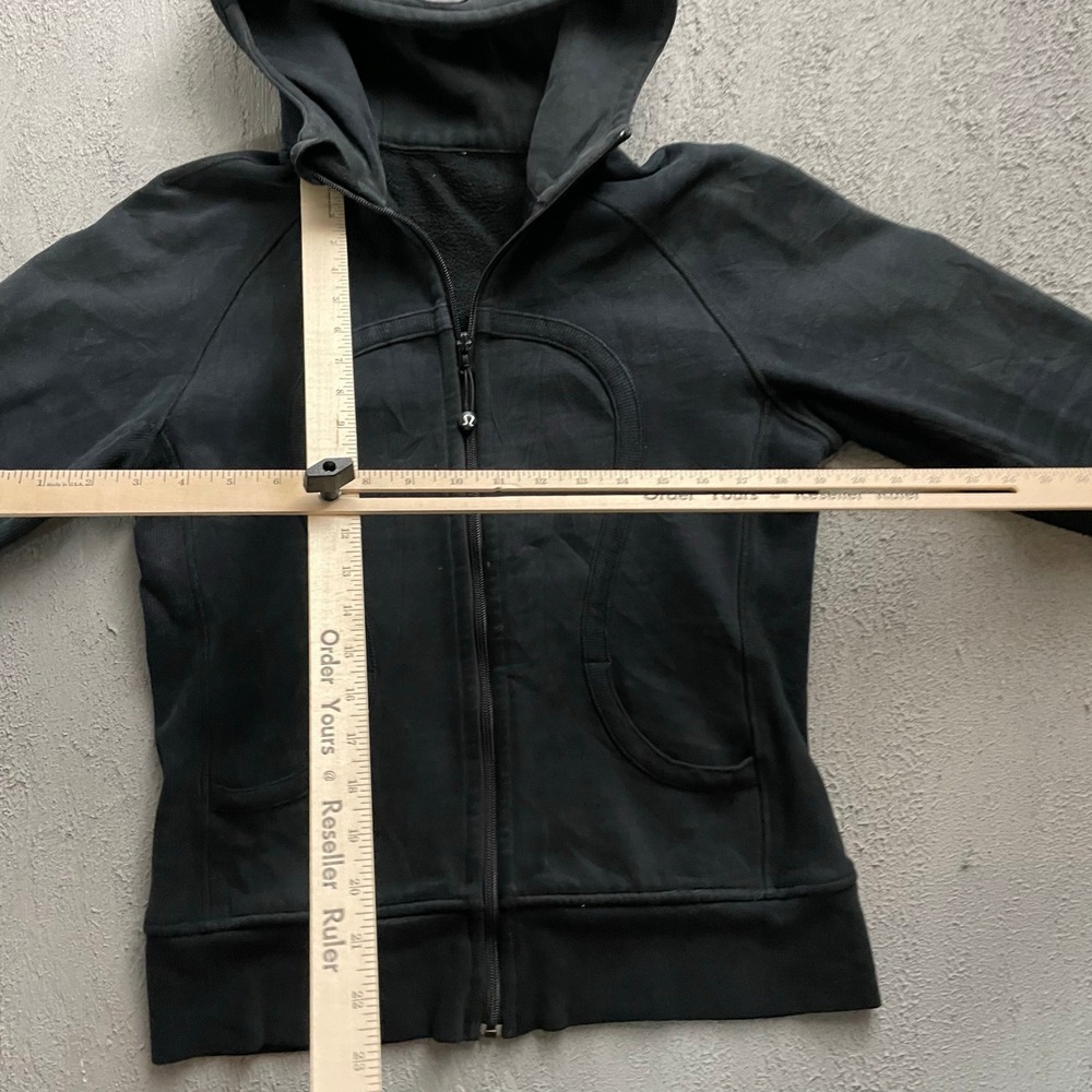 Lululemon Scuba Full Zip Hoodie Womens Medium Black - Picture 5 of 9